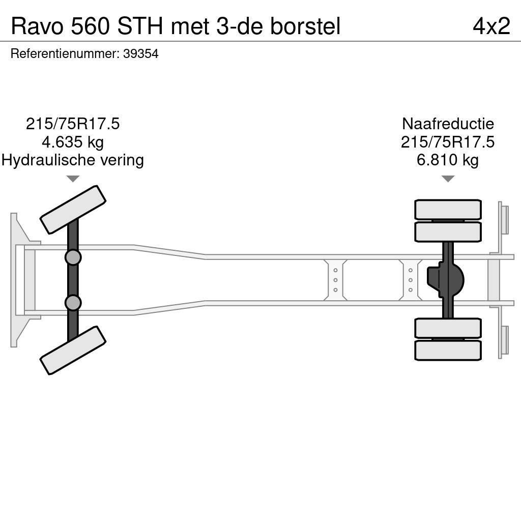 Ravo 560 STH met 3-de borstel Φορτηγά σκούπες