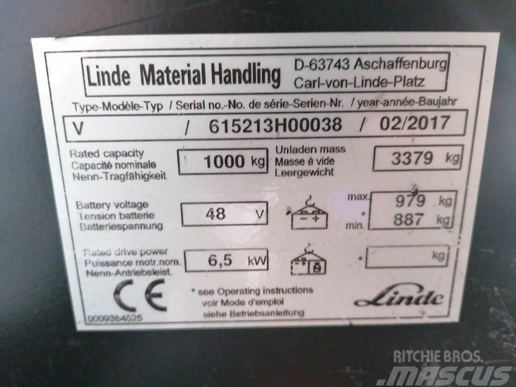 Linde V12 (5213) Περονοφόρο ανυψωτικό συλλογής παραγγελιών μικρού ύψους