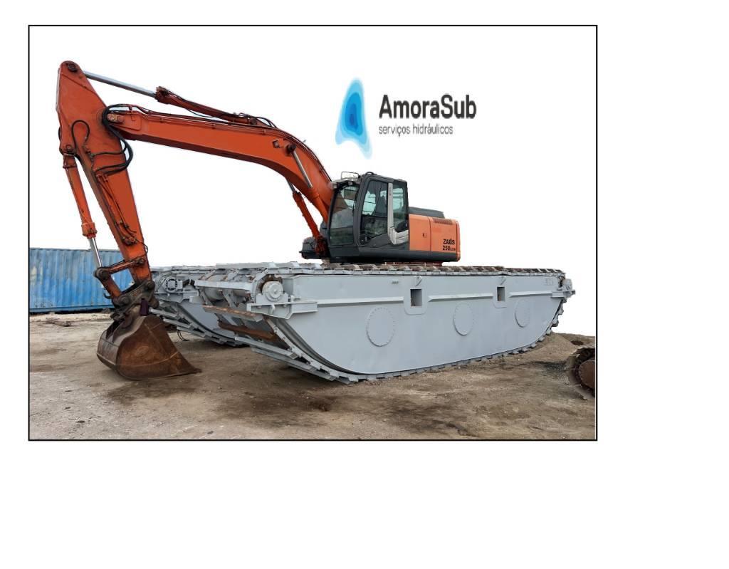  Amphibious Excavateur Hitachi 250 Long Reach 250 Αμφίβιοι εκσκαφείς