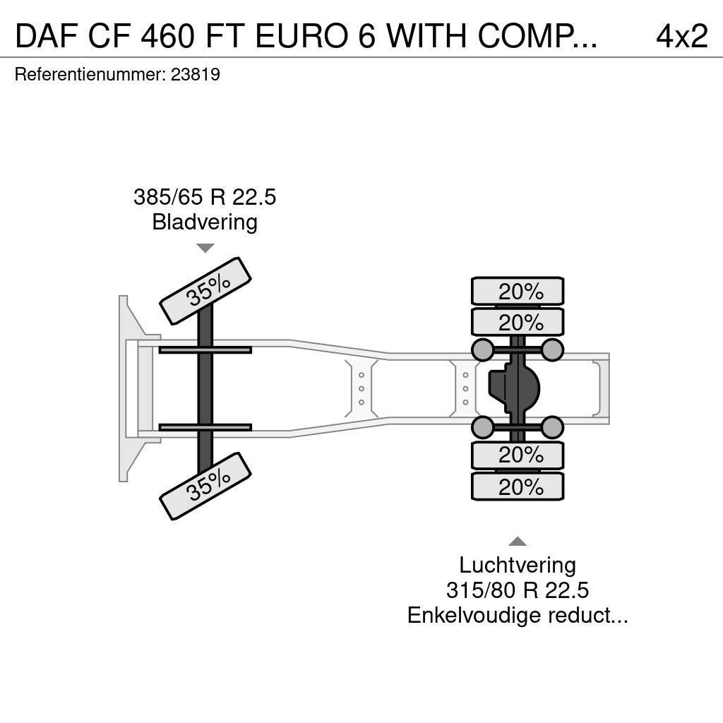 DAF CF 460 FT EURO 6 WITH COMPRESSOR Τράκτορες