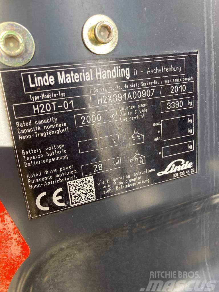 Linde H20T/391 Περονοφόρα ανυψωτικά κλαρκ με φυσικό αέριο LPG