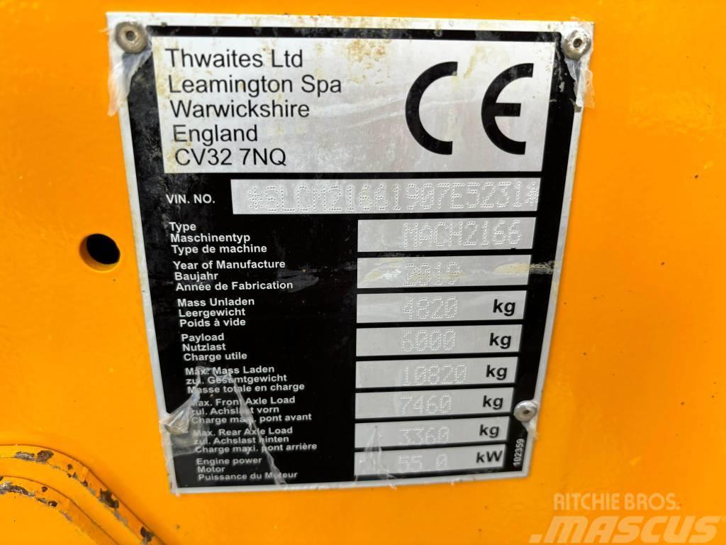 Thwaites MACH 2166 6ton Cabin Dumpers εργοταξίου