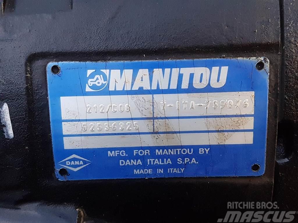 Manitou -Spicer Dana 212/C08-52536325-Axle/Achse/As Άξονες