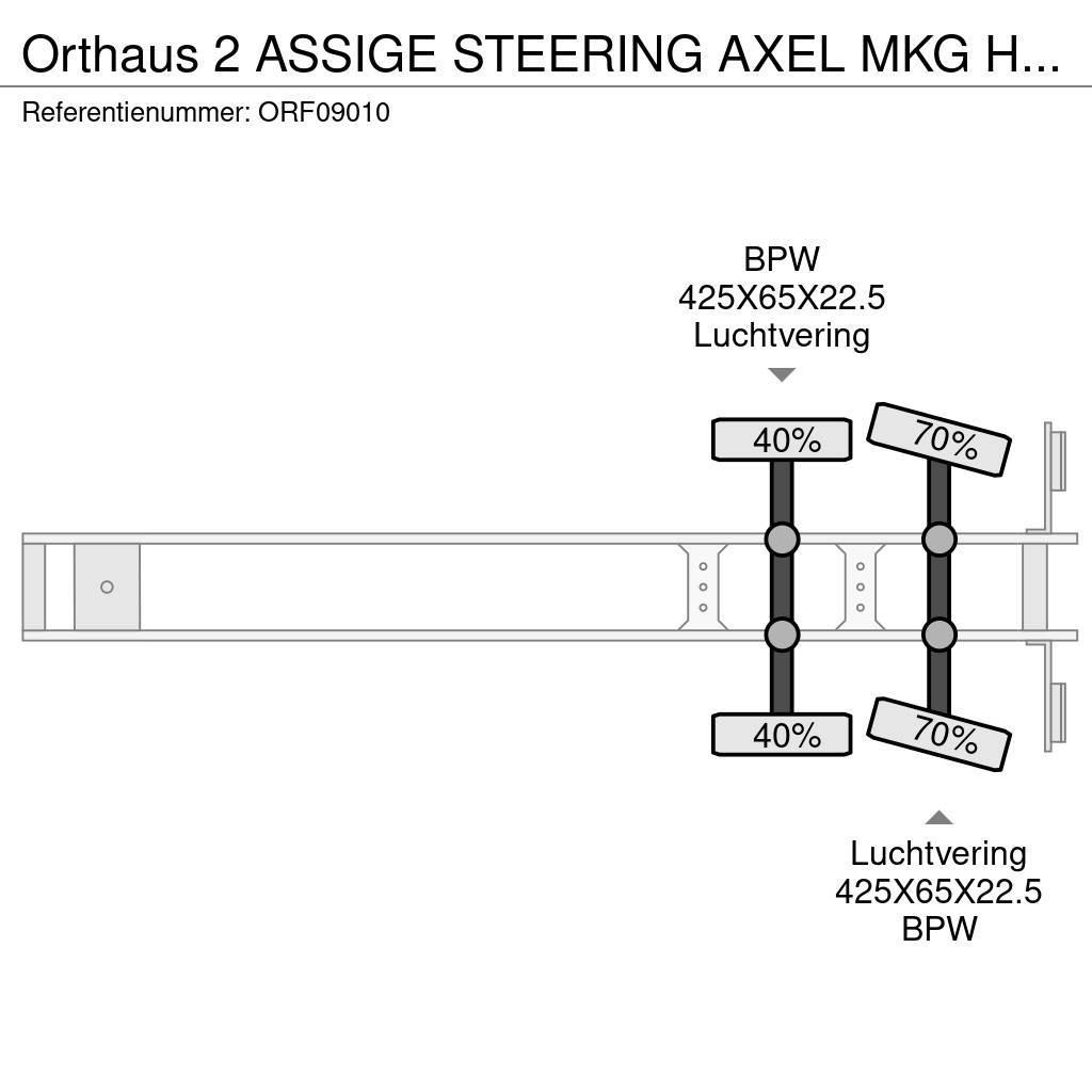 Orthaus 2 ASSIGE STEERING AXEL MKG HLK 330 VG CRANE Επίπεδες/πλευρικώς ανοιγόμενες ημιρυμούλκες