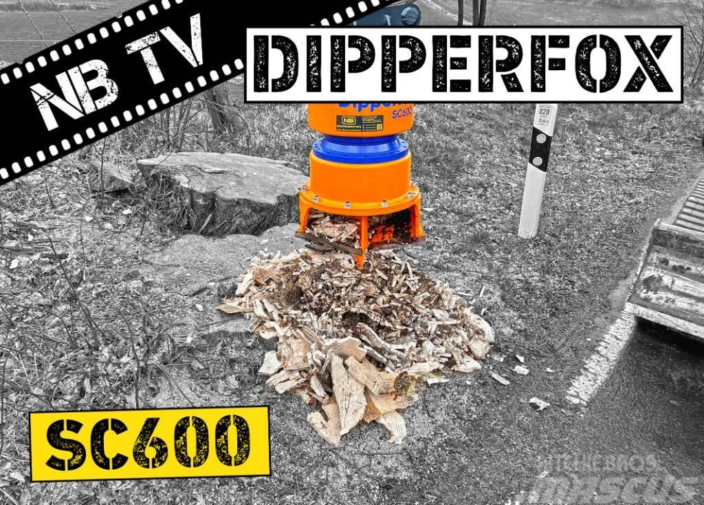 Dipperfox Baumstumpffräse SC600 -  60 Stümpfe pro Θραυστήρες κορμών