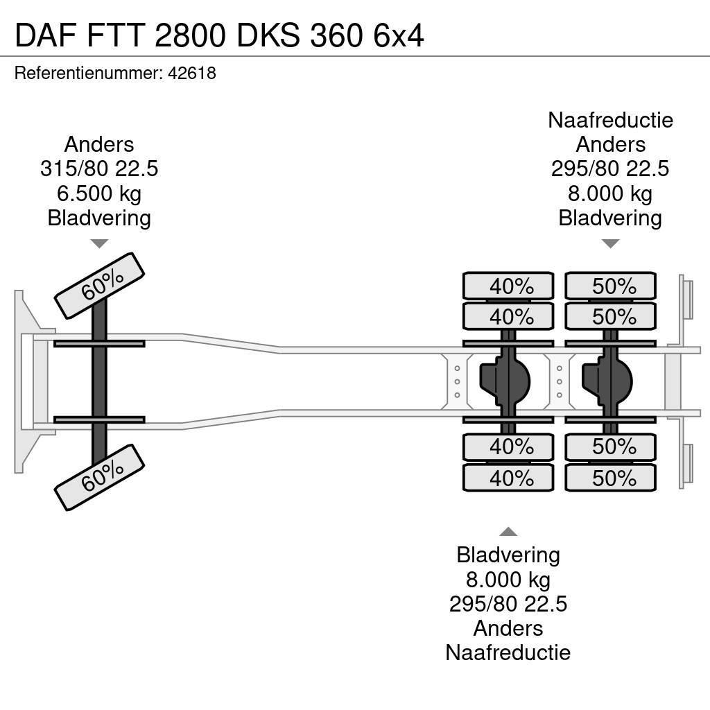 DAF FTT 2800 DKS 360 6x4 Οχήματα περισυλλογής