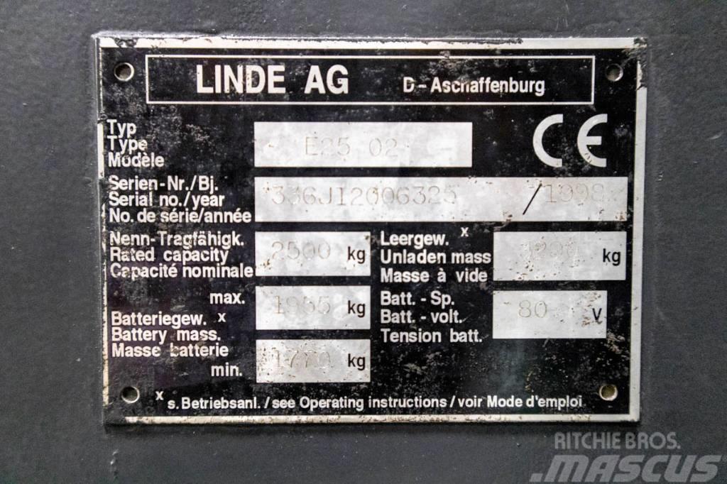 Linde E25, Elmotviktstruck m bra batteri & nytt aggregat Ηλεκτρικά περονοφόρα ανυψωτικά κλαρκ
