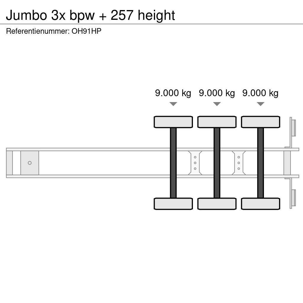 Jumbo 3x bpw + 257 height Ημιρυμούλκες Κουρτίνα