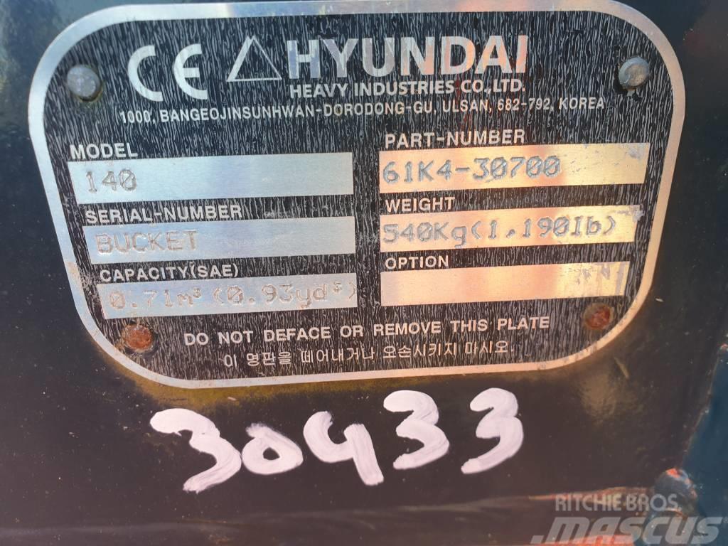 Hyundai Excavator Bucket, 61K4-30700, 140 Κουβάδες