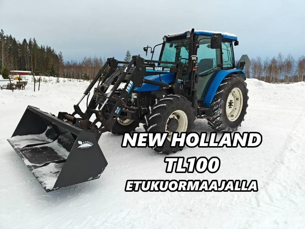 New Holland TL 100 - Etukuormaajalla - VIDEO Τρακτέρ