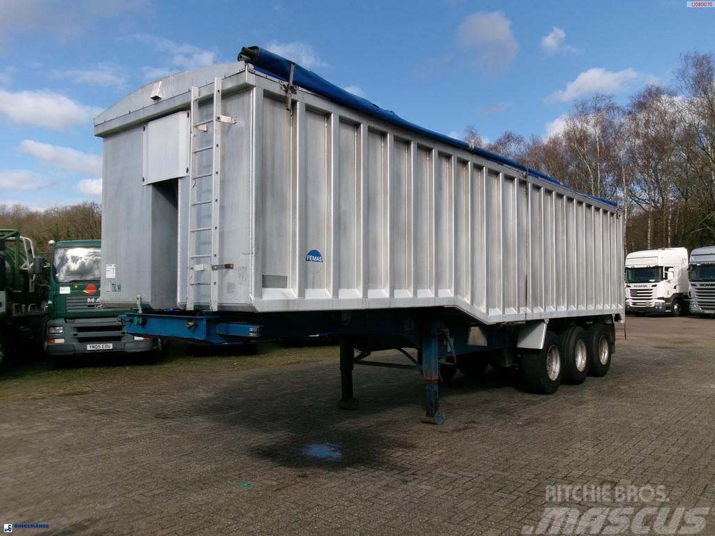 United TRAILERS Tipper trailer alu 52 m3 + tarpaulin Ανατρεπόμενες ημιρυμούλκες