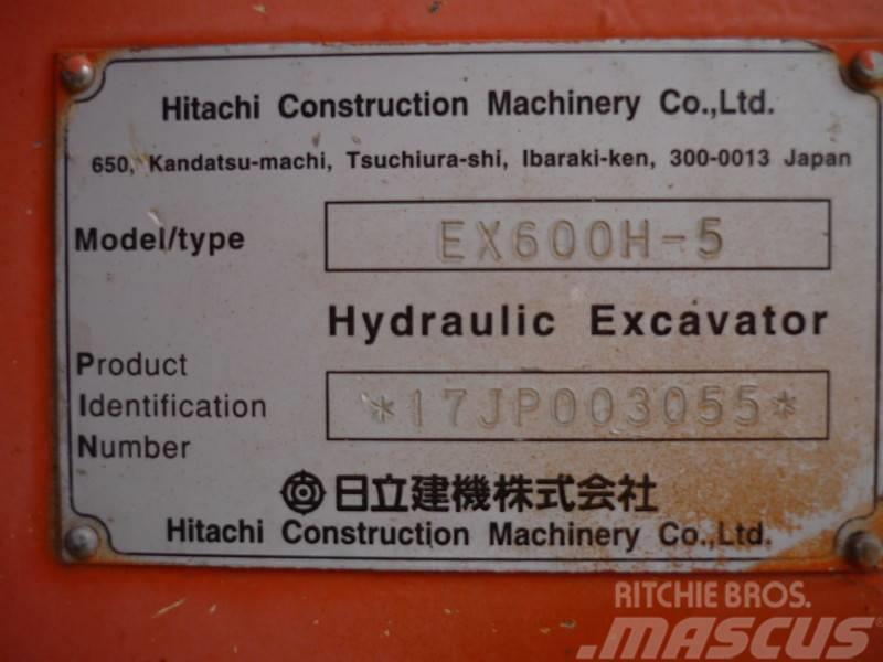 Hitachi EX 600 H-5 Εκσκαφείς με ερπύστριες