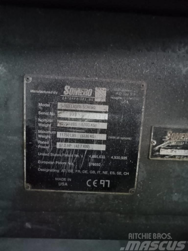 Somero S-160 Laser Screed Βραχίονες διανομής σκυροδέματος