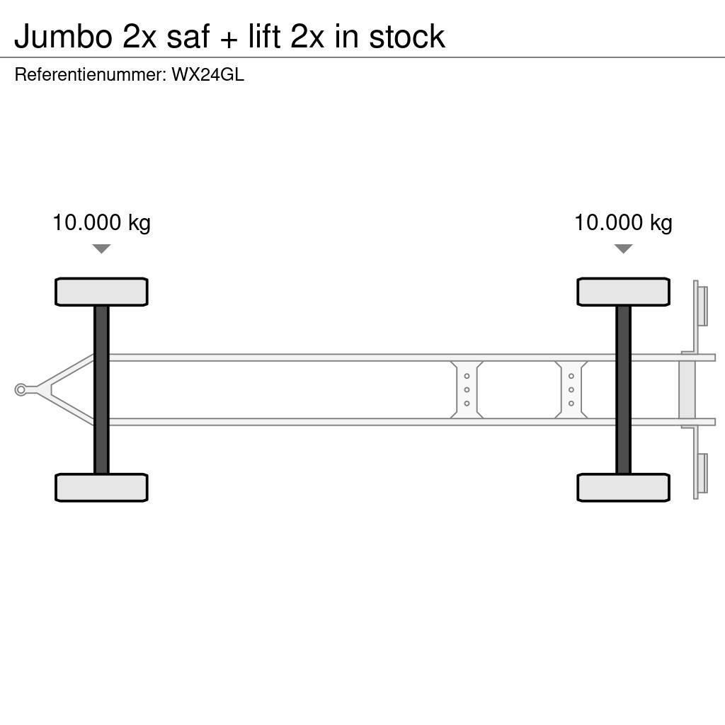 Jumbo 2x saf + lift 2x in stock Ρυμούλκες κλούβα