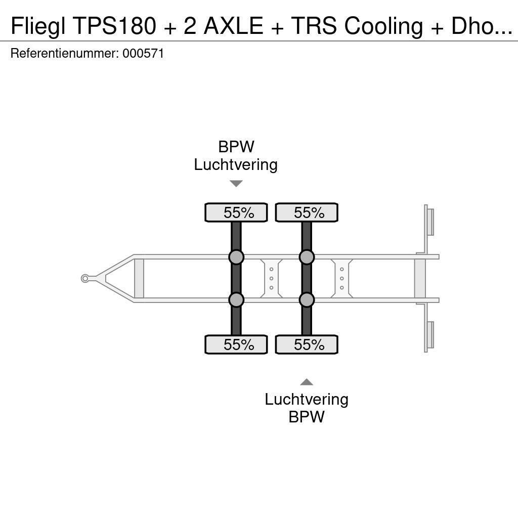 Fliegl TPS180 + 2 AXLE + TRS Cooling + Dhollandia Lift Ρυμούλκες ψυγείο