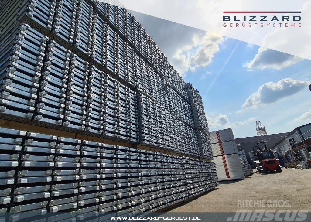  163 m² neues Fassadengerüst mit Stahlböden Blizzar Εξοπλισμός σκαλωσιών