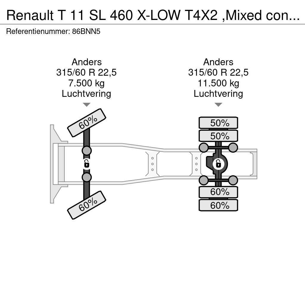 Renault T 11 SL 460 X-LOW T4X2 ,Mixed contrsct 24 mnd onde Τράκτορες