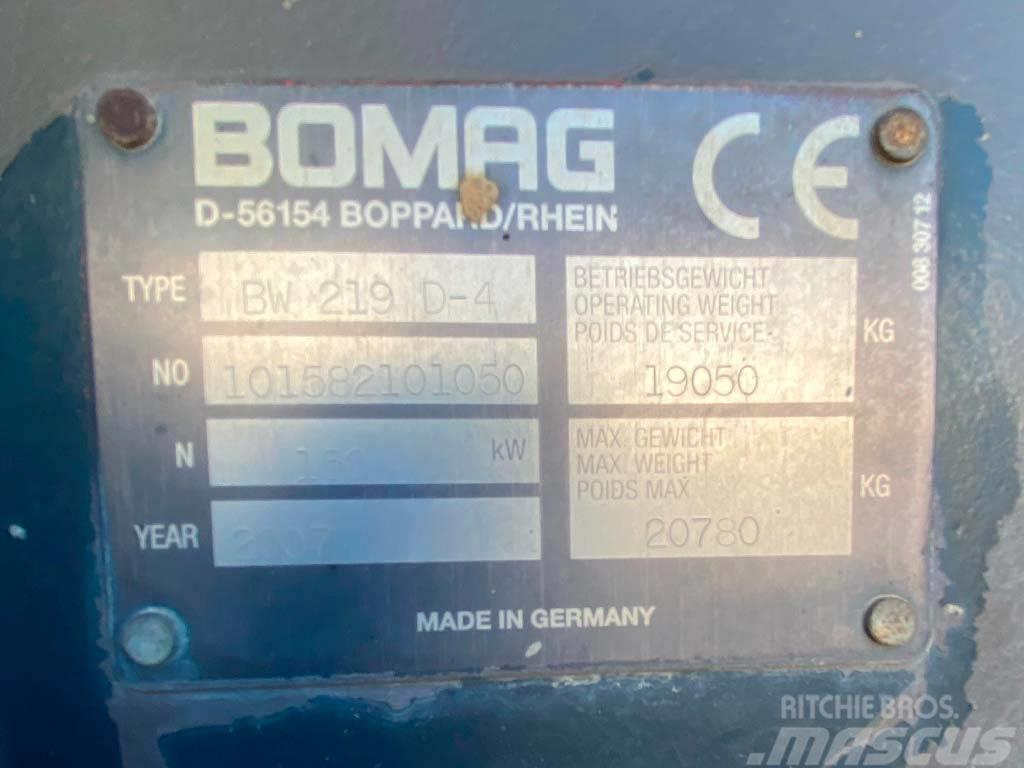Bomag BW 219 D-4 Οδοστρωτήρες μονού κυλίνδρου