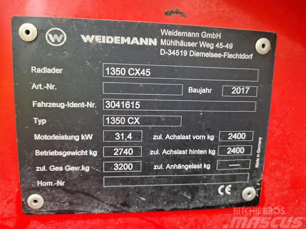 Weidemann 1350 CX45 Hoflader Radlader Hofschlepper Εμπρόσθιοι φορτωτές και σκαπτικά