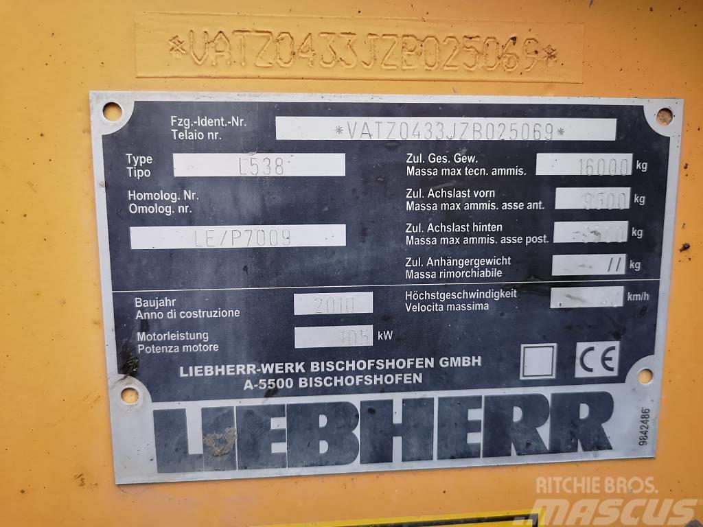 Liebherr 538 Φορτωτές με λάστιχα (Τροχοφόροι)