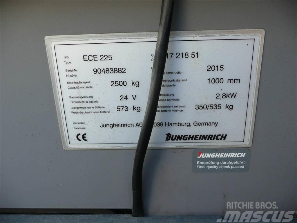 Jungheinrich ECE 225 2380x510mm Περονοφόρο ανυψωτικό συλλογής παραγγελιών μικρού ύψους