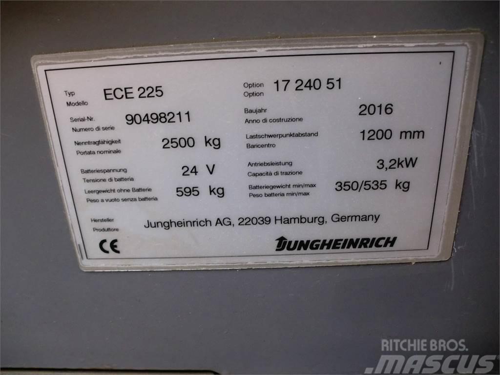 Jungheinrich ECE 225 2400x510mm Περονοφόρο ανυψωτικό συλλογής παραγγελιών μικρού ύψους