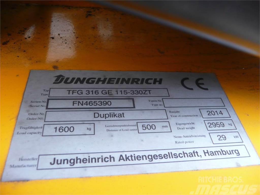 Jungheinrich TFG 316 330 ZT Περονοφόρα ανυψωτικά κλαρκ με φυσικό αέριο LPG