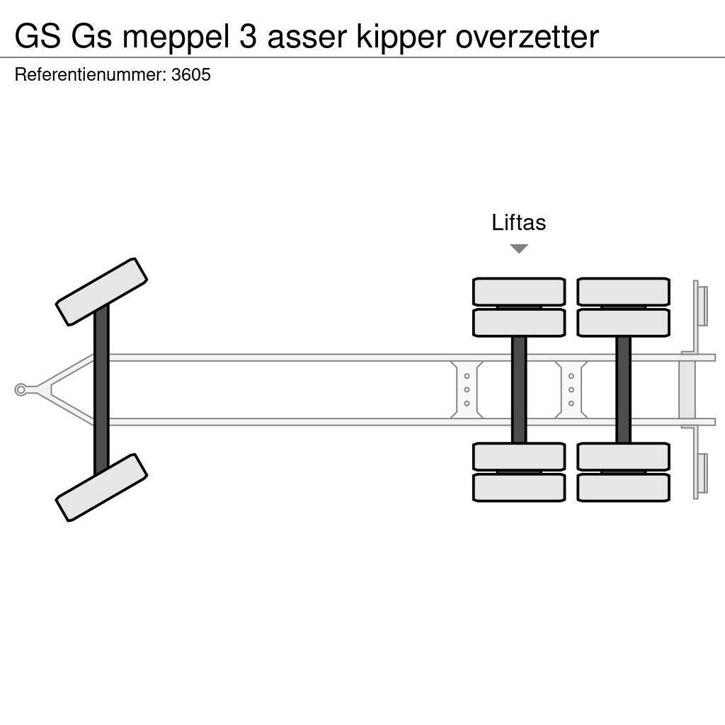 GS meppel 3 asser kipper overzetter Ανατρεπόμενες ρυμούλκες