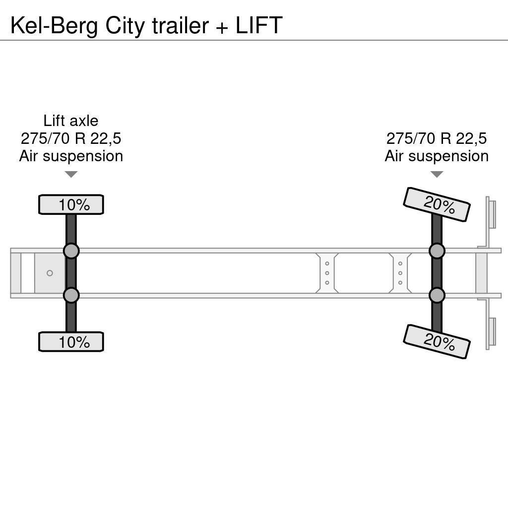 Kel-Berg City trailer + LIFT Ημιρυμούλκες Κουρτίνα