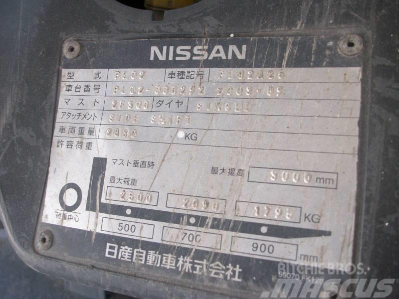 Nissan PL02A25 Περονοφόρα ανυψωτικά κλαρκ με φυσικό αέριο LPG