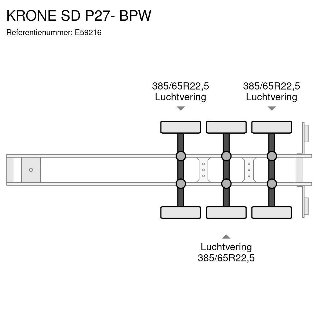 Krone SD P27- BPW Ημιρυμούλκες κόφα