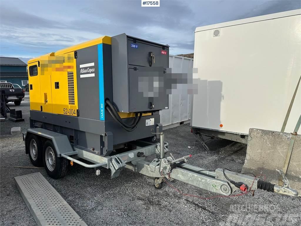 Atlas Copco QAS80 diesel generator/aggegate on trailer Άλλα εξαρτήματα