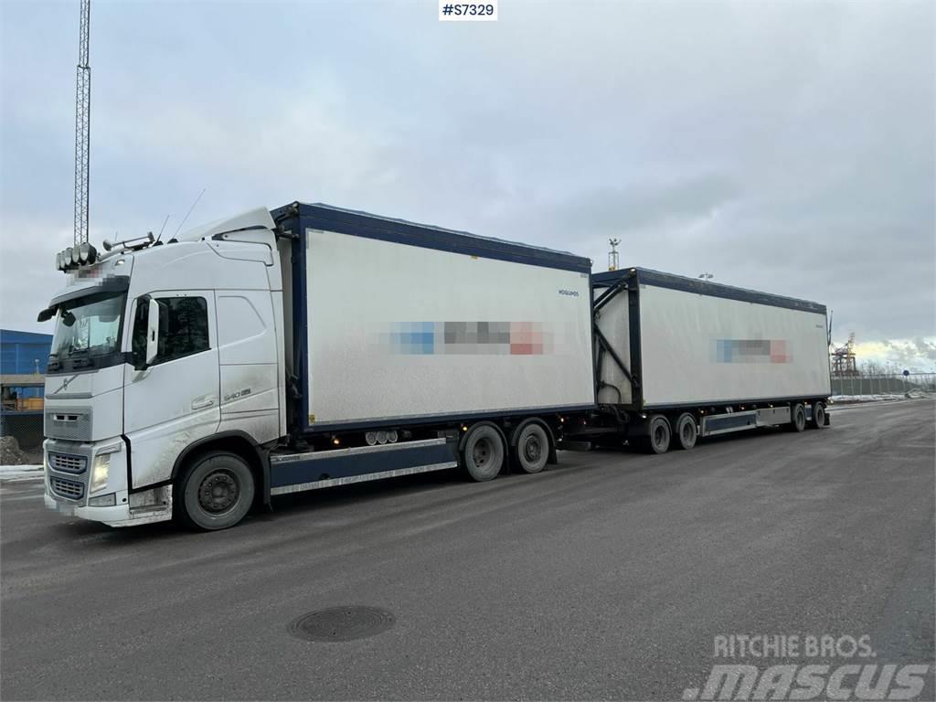 Volvo FH 6x2 wood chip truck with trailer Φορτηγά Κόφα