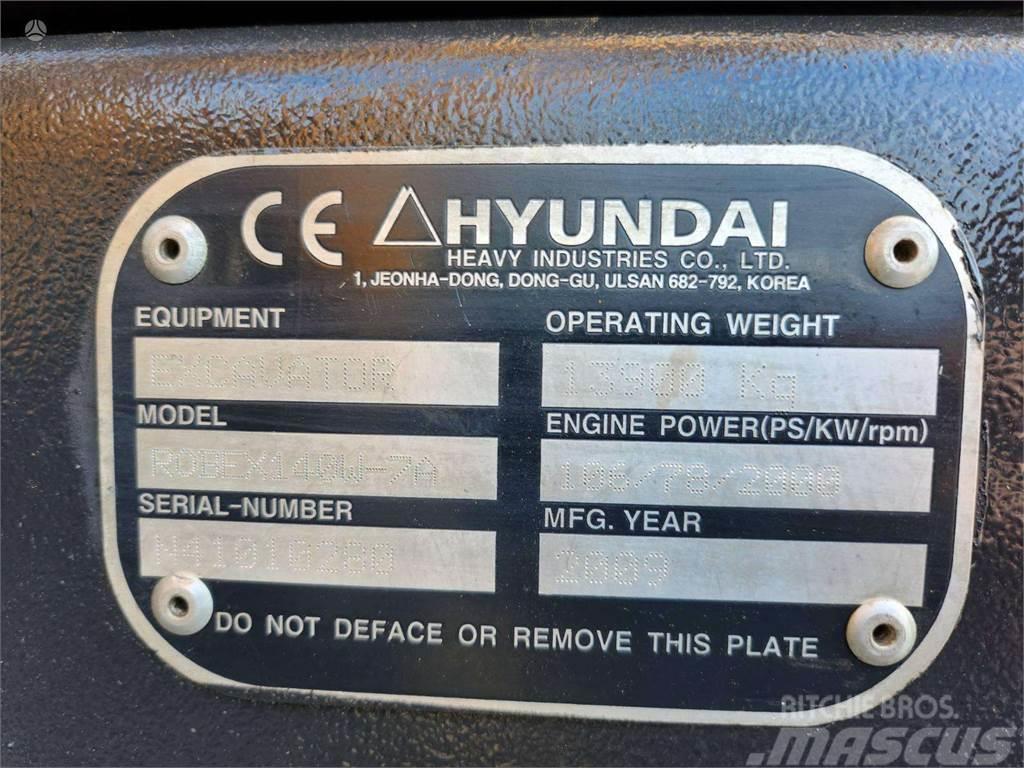 Hyundai Robex 140W-7A ROTOTILTAS + KAU Εκσκαφείς με ερπύστριες