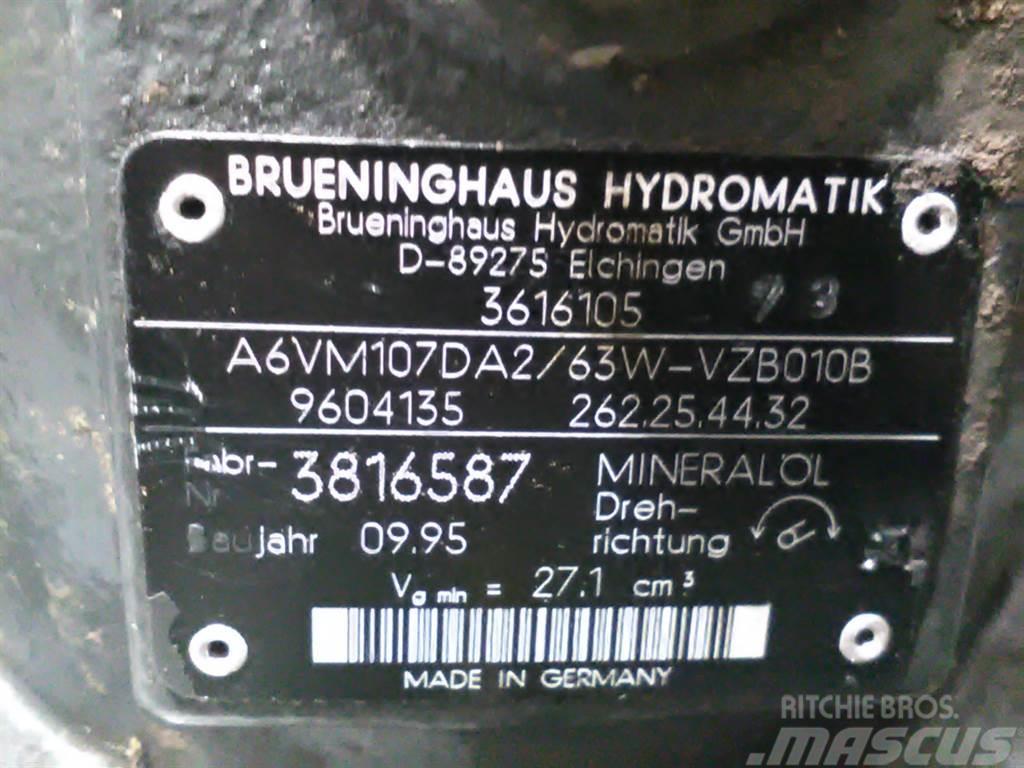 Brueninghaus Hydromatik A6VM107DA2/63W - Kramer 320 -Drive motor/Fahrmotor Υδραυλικά