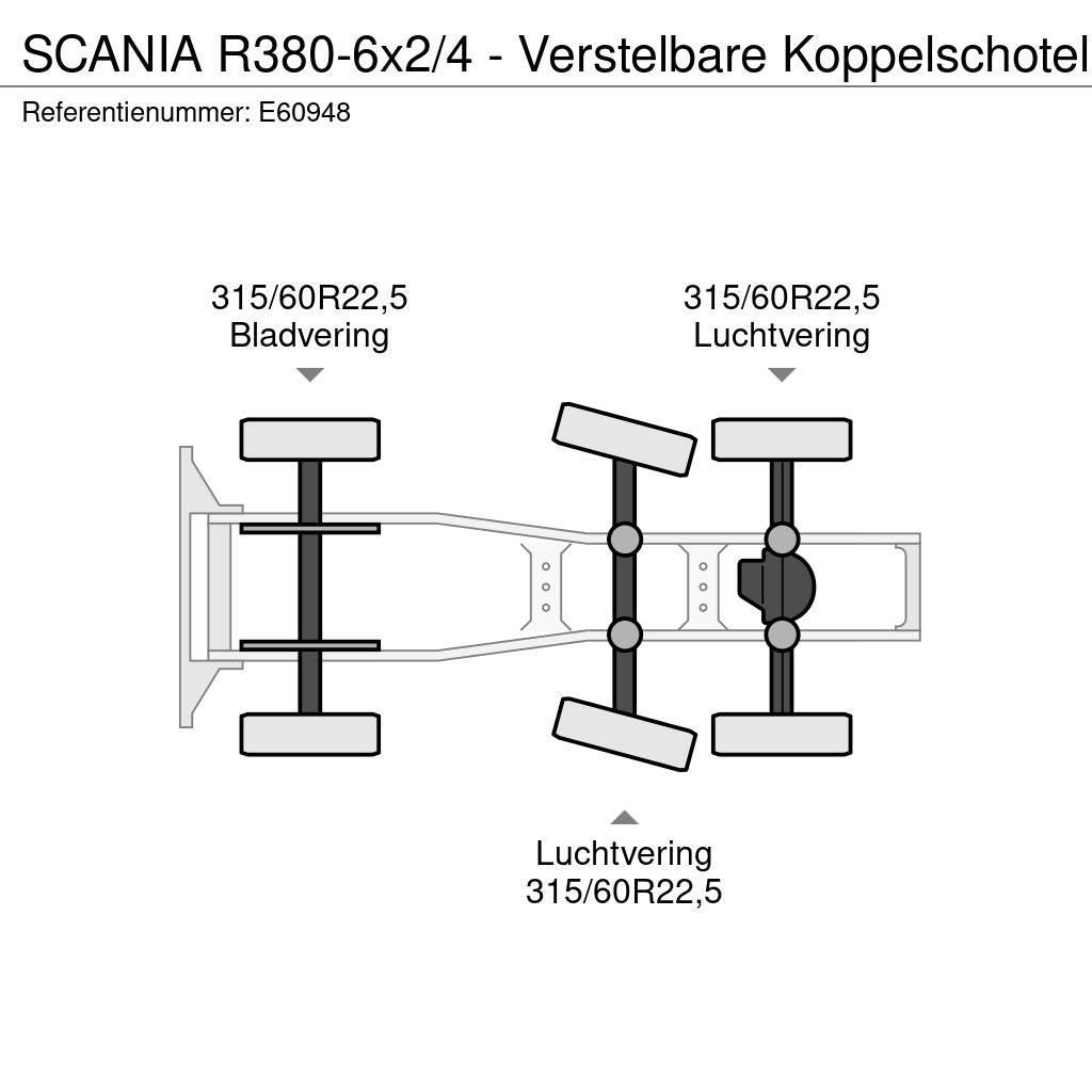 Scania R380-6x2/4 - Verstelbare Koppelschotel Τράκτορες