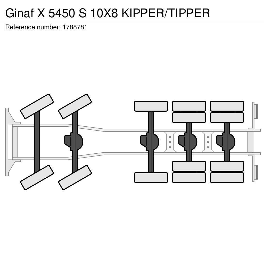 Ginaf X 5450 S 10X8 KIPPER/TIPPER Φορτηγά Ανατροπή