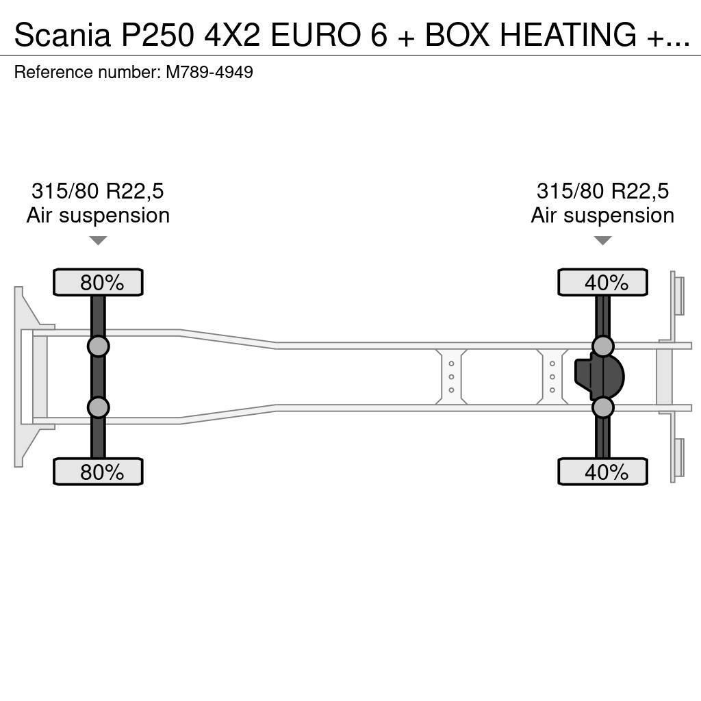 Scania P250 4X2 EURO 6 + BOX HEATING + SIDE OPENING BOX + Φορτηγά Κόφα