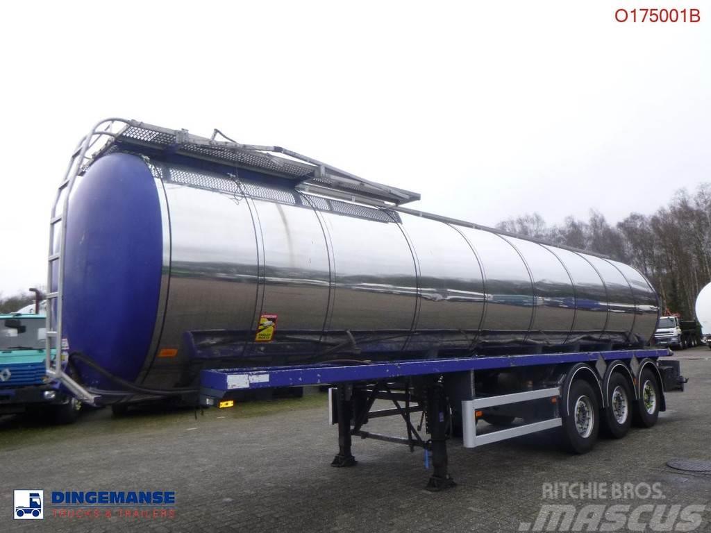 EKW Heavy oil tank inox 32.6 m3 / 1 comp Ημιρυμούλκες βυτίων
