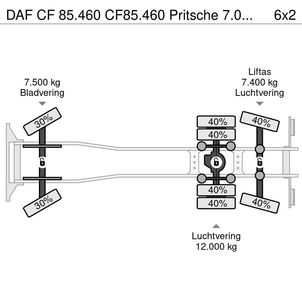 DAF CF 85.460 CF85.460 Pritsche 7.00m Euro5 Φορτηγά Καρότσα - Κουρτίνα
