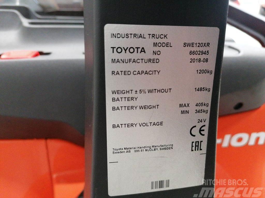 Toyota SWE120XR Li-ion Παλετοφόρα πεζού χειριστή με ιστό
