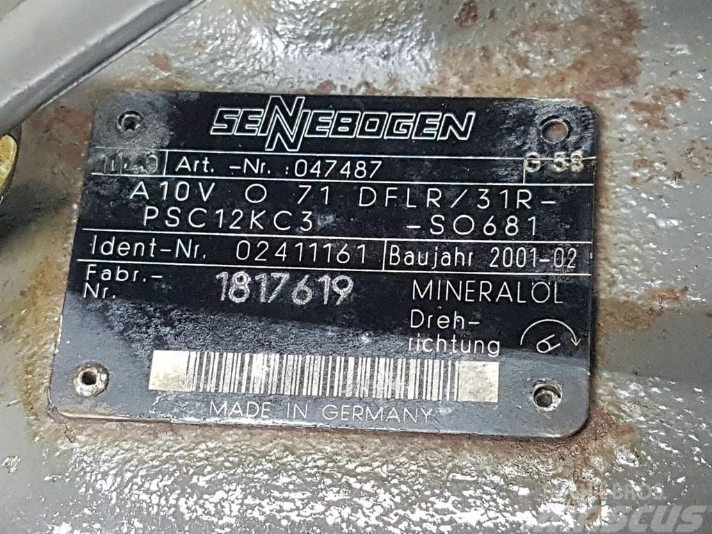 Sennebogen -Rexroth A10VO71DFLR/31R-Load sensing pump Υδραυλικά