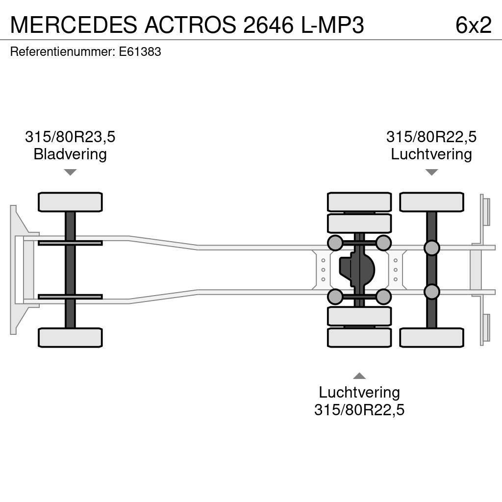 Mercedes-Benz ACTROS 2646 L-MP3 Φορτηγά για εμπορευματοκιβώτια