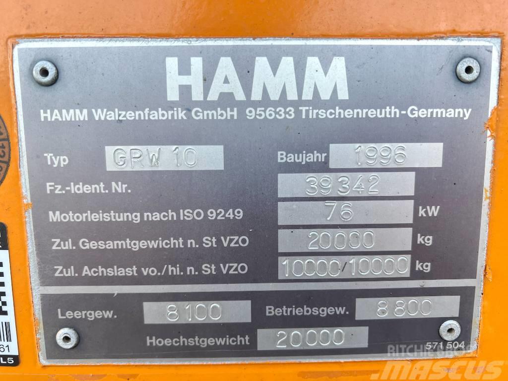 Hamm GRW 10 Good Working Condition Κύλινδροι με επίσωτρα με αέρα