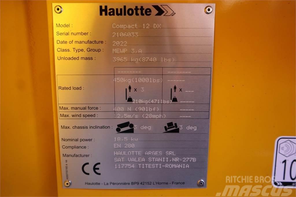 Haulotte Compact 12DX Valid Inspection, *Guarantee! Diesel, Ανυψωτήρες ψαλιδωτής άρθρωσης
