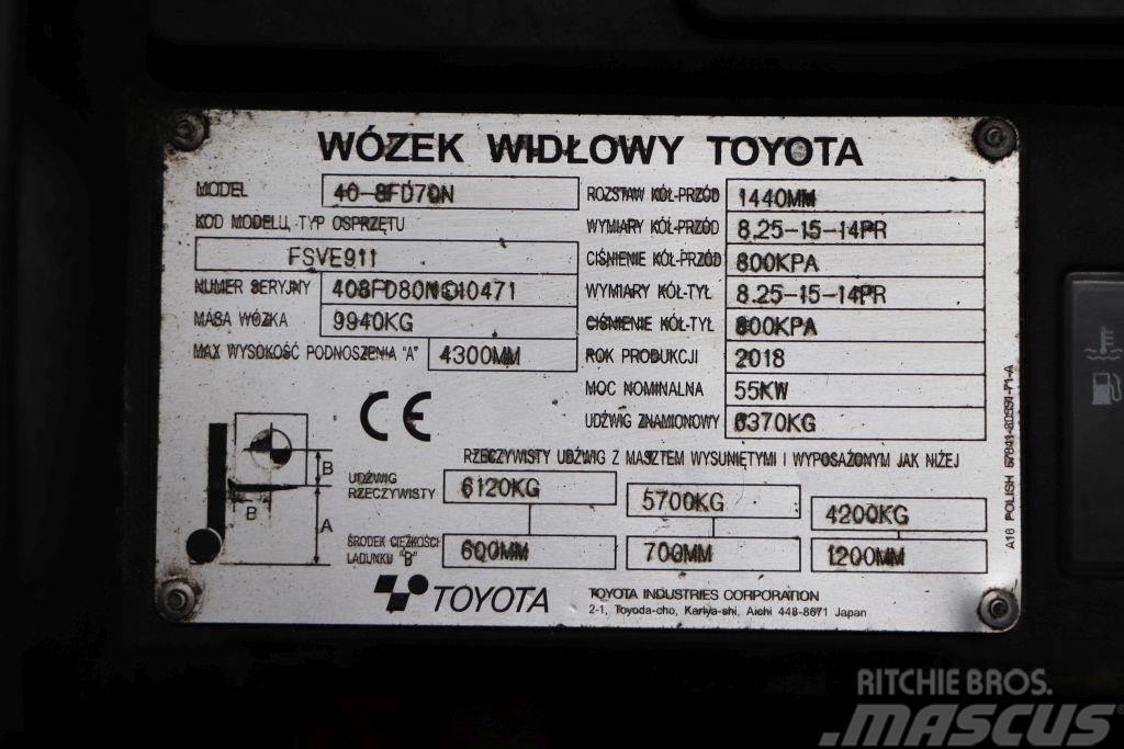 Toyota 40-8FD70N Πετρελαιοκίνητα Κλαρκ