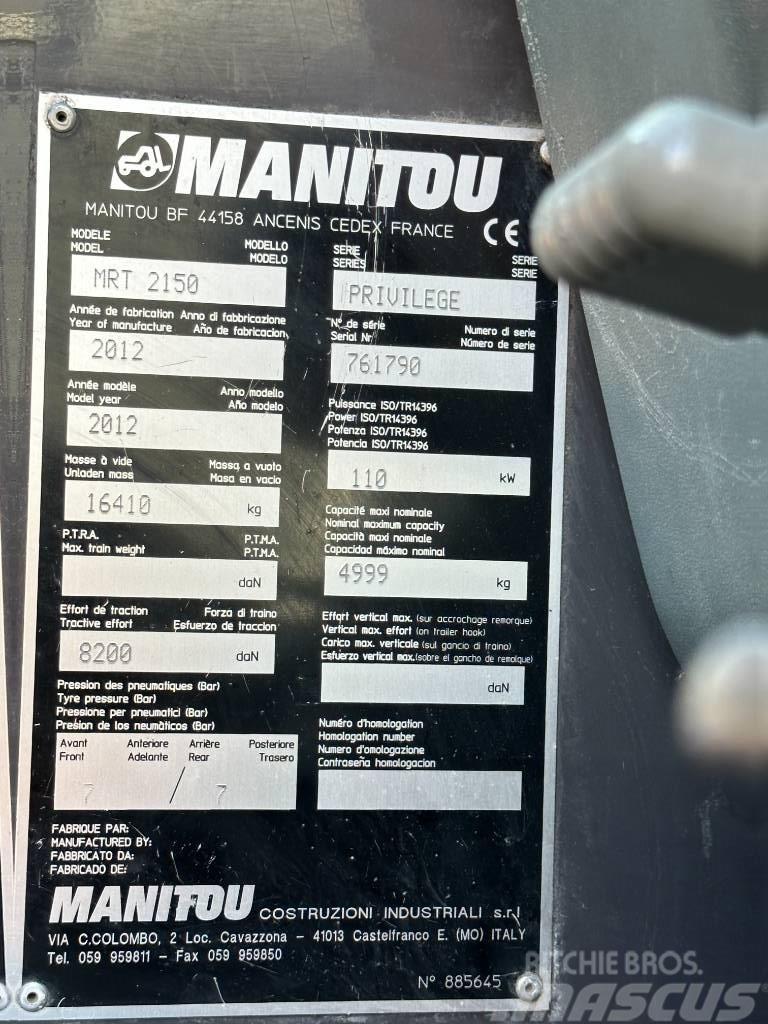 Manitou MRT 2150 Privilege Telescopic.hr Τηλεσκοπικοί ανυψωτές