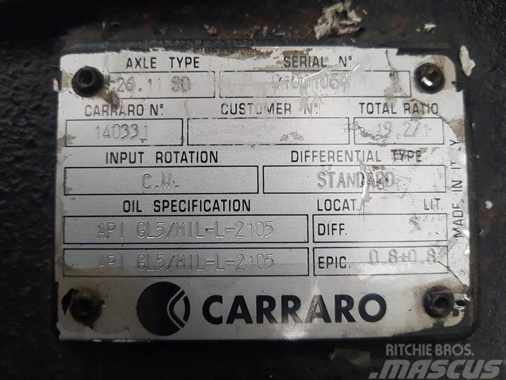 Carraro 26.11SD-140331-Axle/Achse/As Άξονες