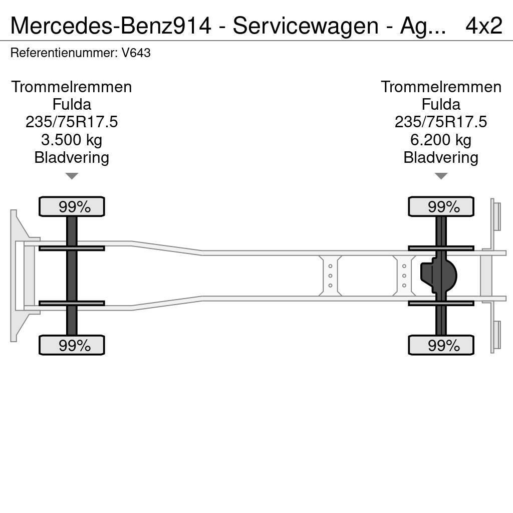Mercedes-Benz 914 - Servicewagen - Agregaat 440 uur - 31.565km - Πυροσβεστικά οχήματα
