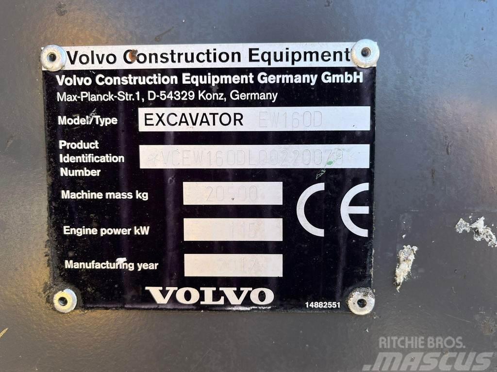 Volvo EW 160 D AC / CENTRAL LUBRICATION Εκσκαφείς με τροχούς - λάστιχα